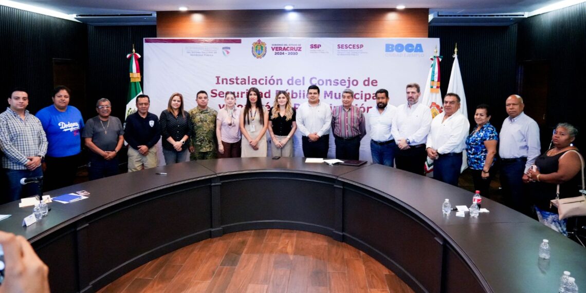 Instala Boca del Río Consejo Municipal de Seguridad para fortalecer coordinación y participación ciudadana