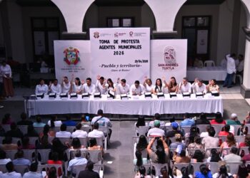 Toman protesta agentes y subagentes municipales en San Andrés Tuxtla 