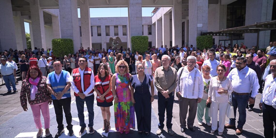 Participa Congreso de Veracruz en simulacro nacional de sismo