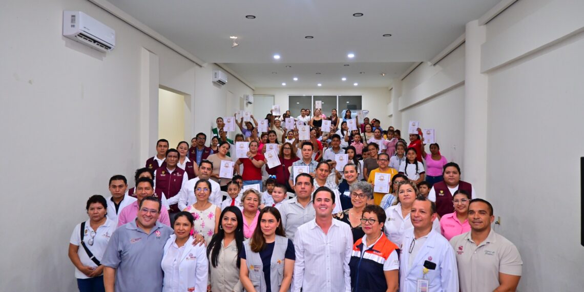 Certifican a 27 escuelas como Promotoras de la Salud en San Andrés Tuxtla