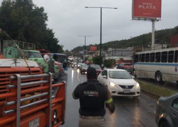 AMOTAC bloqueó este miércoles la entrada y salida de Xalapa