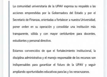 UPAV respalda acciones legales en contra de la pasada administración estatal