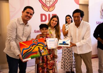Niñez sanandrescana deja su huella y corazón en nuevas instalaciones del DIF Municipal 