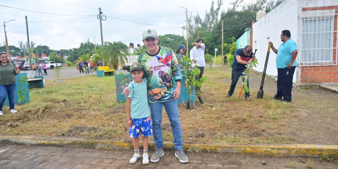 Se suma San Andrés Tuxtla a Jornada Nacional de Reforestación 