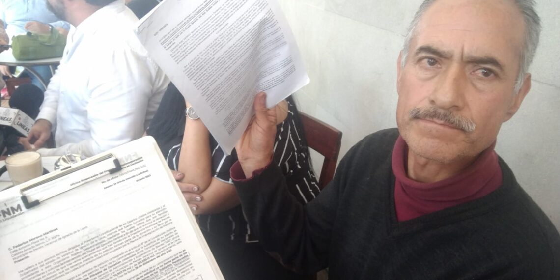 Ferrocarrileros acusan al Ayuntamiento de Perote de no cumplir con la entrega de un predio para la construcción de viviendas