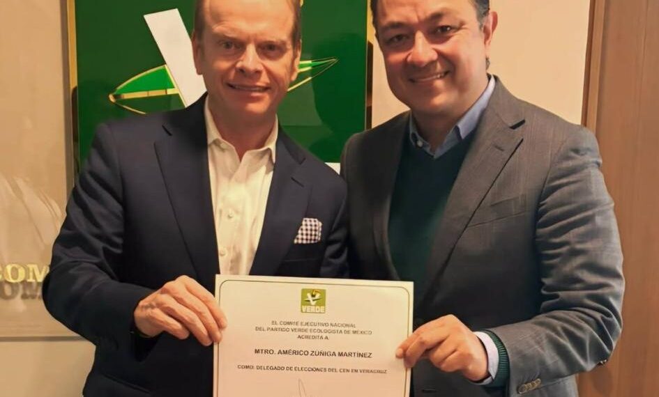PVEM Nacional nombra a Américo Zúñiga delegado de elecciones